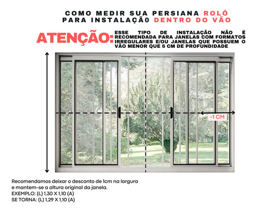 Persiana Rolo Medida Personalizada Blackout Linho Luxo 100%