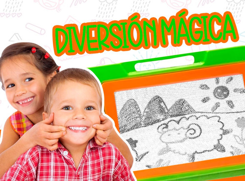 Imagen 8 de 10 de Juguete Pizarra Magica Infantil Didactica Magnetica + Lapiz