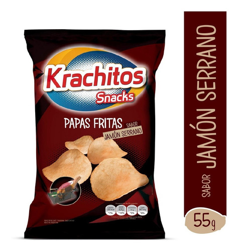 Papas Fritas Krachitos Jamon Serrano X 55 Gr