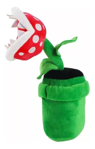 Peluche Planta Piraña Bros Nintendo 20 Cm Felpa Suave 