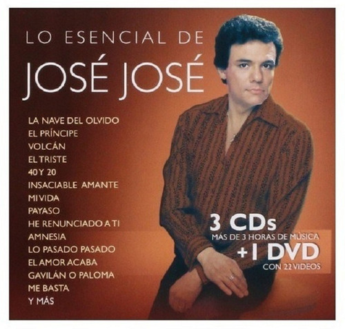 Jose Jose - Lo Esencial De Jose Jose - 3 Discos Cd + Dvd