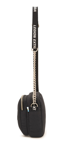 Bandolera Madryn Mini Cadenas Negro