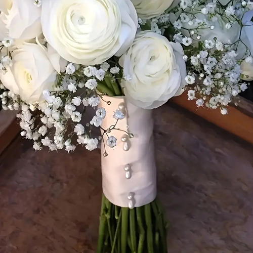 Alfileres Cabeza Perla Decoracion Costura Flores 960 Piezas Cabeza Blanco