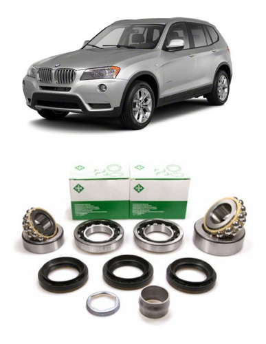 Kit Rolamentos Diferencial Dianteiro Bmw X3 2011-2017 Xdrive