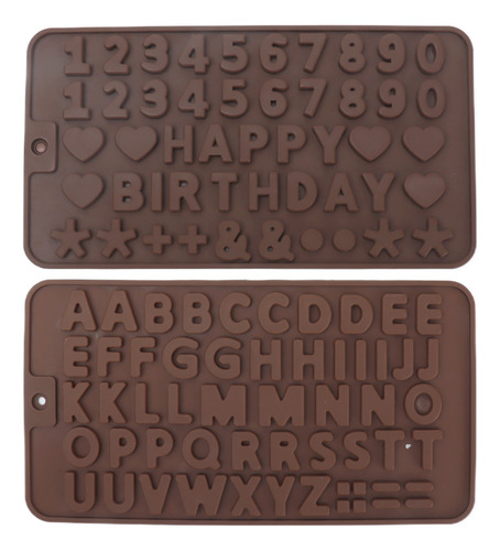 Moldes De Chocolate Reutilizables De Silicona Para Cartas, 6