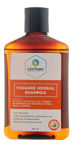 Shampoo Vinagre Herbal 250ml Liceteam