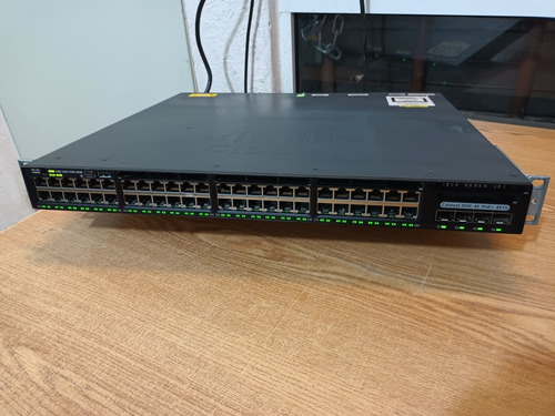 Swicht Cisco Catalyst Ws-c3650 48ptos Poe+ 4ptos Fibra 4x1g (Usado)
