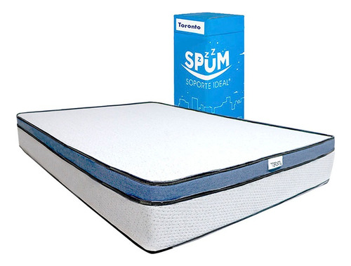 Colchón En Caja King Size Dormimundo Toronto Medio 26cm Gris