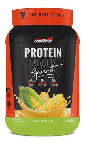 Whey Protein Black - 840g - 26g De Proteína - New Millen