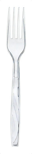 25 Tenedores Extra Grande Plástico Cristal Desechable Chinet