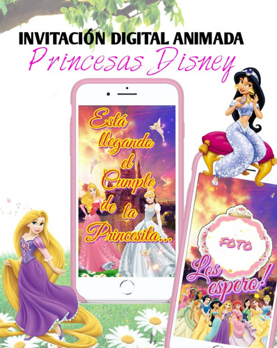 Princesas Disney - Video Invitación De Cumpleaños!