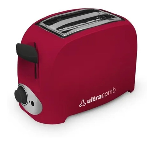 Imagen 1 de 1 de Tostadora Automatica Ultracomb Modelo To4005 Roja 750w