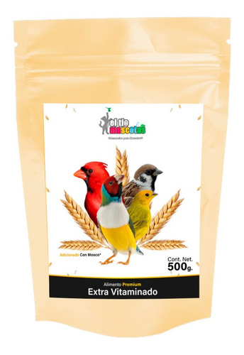 Alimento Extra Vitaminado P/ Aves Silvestres Y De Hogar 500g