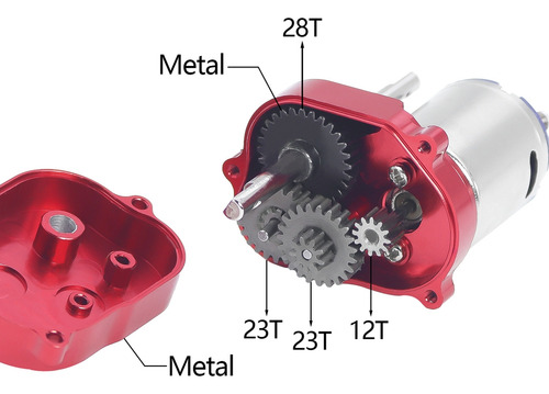 Conjunto De Motor De Transmisión De Metal Cnc O7 Para Mn82 L