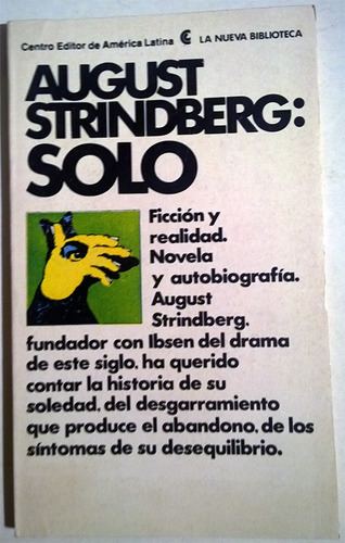 Libro De August Strindberg : Solo (novela)