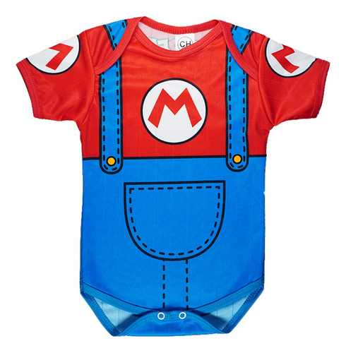 Pañalero Bebé Mario Bros Traje Disfraz Super Mario