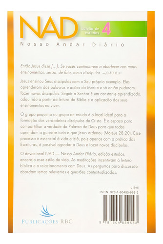 Devocional Nosso Andar Diário Edição De Estudos Vol. 4