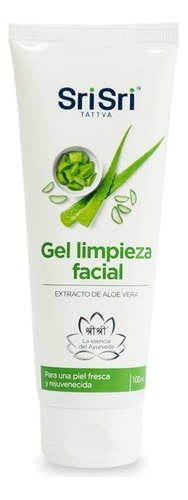 Gel De Limpieza Facial Con Aloe Vera Sri Sri Tattva X 100ml