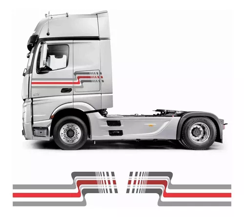 Adesivo Branco 35x19cm Caminhão Volvo Fmx 500 Caçamba A381