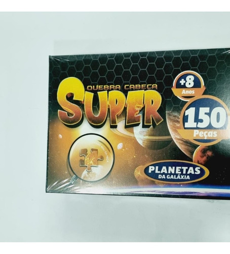 Super Quebra Cabeça Planetas Puzzle 150 Peças Paper Toy