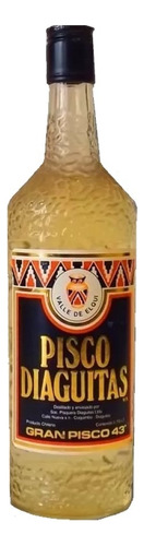 Pisco Diaguitas 750 Ml Chile 43 Grados Botella Con Caja C/u