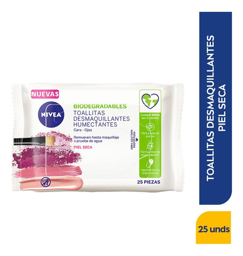 Toallitas Desmaquillantes Nivea Piel Seca X 25und