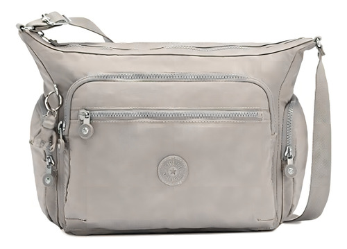 Crossbody Kipling Gabbie para mulheres, cinza cinza, tamanho M de