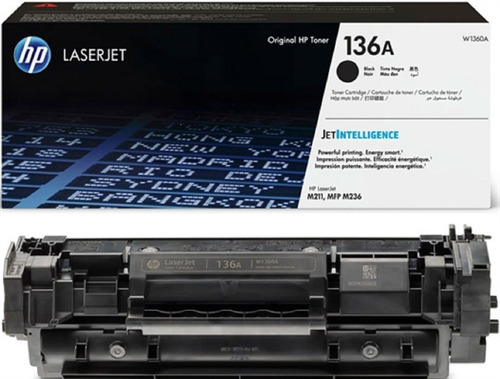 Toner Hp 136a W1360a Negro Original Para M236  Microcentro