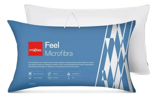 Almohada Feel Microfibra King 50 X 90cm Rosen Cuotas sin inter s