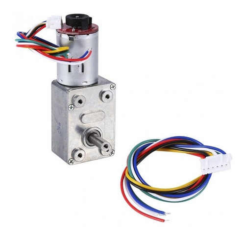 Motorreductor Gusano Encoder 12v 100rpm 10rpm 16kg-cm