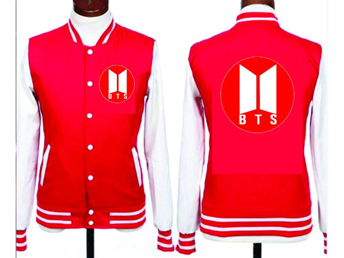 Chamarra Tipo Colegial  Dama Roja De Bts