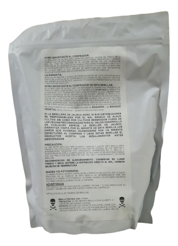 Semilla De Calabaza Grey Zuchini Bolsa De 1/2 Lb