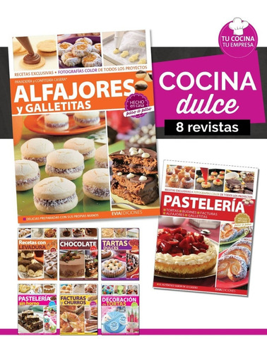 Pack 8 Revistas Pasteleria Evia Pasta Frola Dulces Muffins