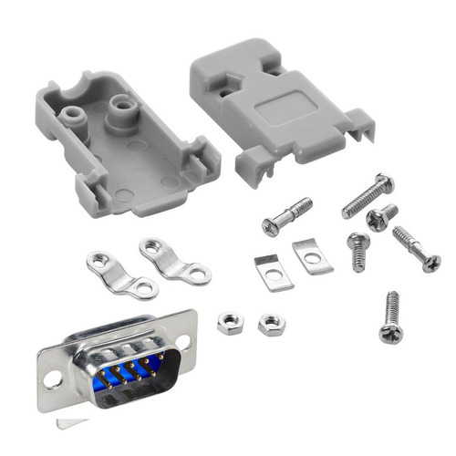 Conector Db9 Serial Rs232 Macho Con Cubierta [ Max ]