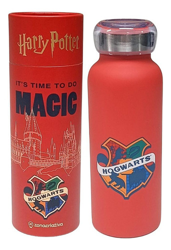 Garrafa Térmica Bubble Hogwarts Harry Potter 500ml