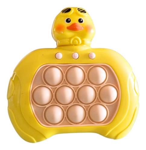 Pop-it Gamer: Brinquedo Eletrônico Anti Stress Com Som E Luz Cor Pato Amarelo