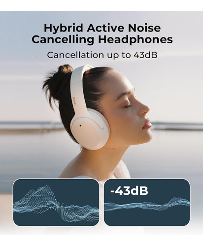 Fones De Ouvido Edifier W820nb Plus Hybrid Anc Bluetooth V5.