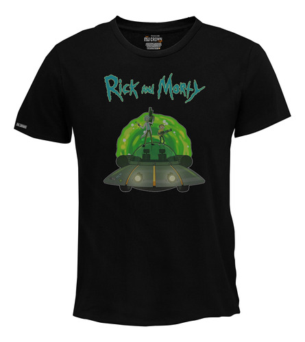 Camiseta Rick Y And Morty Nave Series Tv Hombre Bto