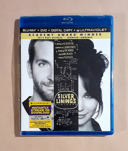 Silver Linings Playbook -nueva- Blu-ray + Dvd Original