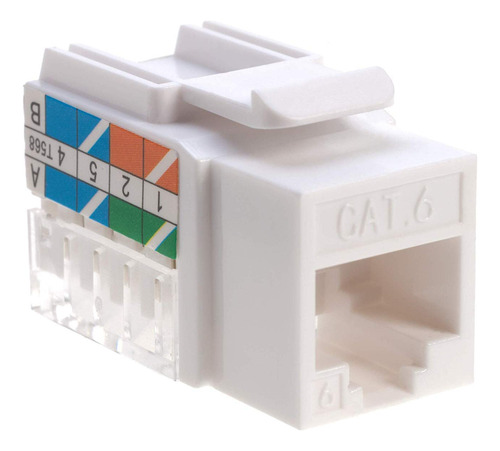 Conector De Pared Ethernet Keystone En Ángulo De 45° Cat6