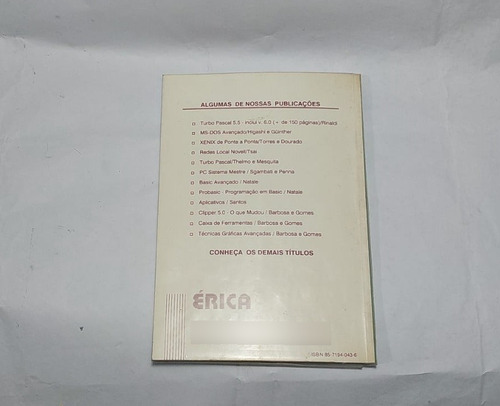 Livro Introdução Ao Desenvolvimento De Algoritmos E Estrutura De Dados Editora Érica {052400} (Usado)