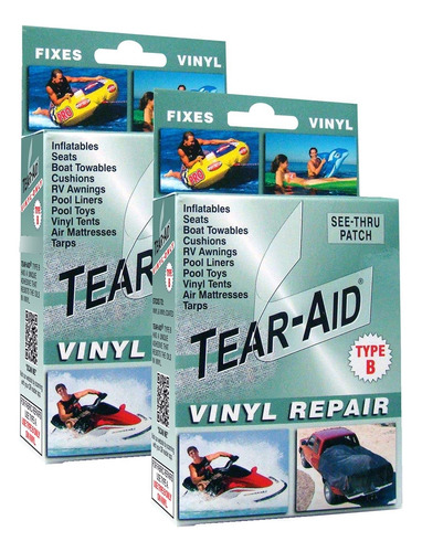 Tear-aid Kit De Reparación De Vinilo, Parc Paquete De 2 Tdac