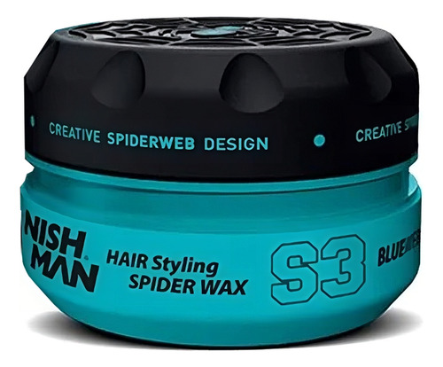 Cera Para Peinar Nishman Aqua Wax S3 Telaraña Blue 150ml