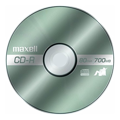 Maxell Max648250 Cd De Medios Grabables, Cd-r, 48x, 700 Mb,