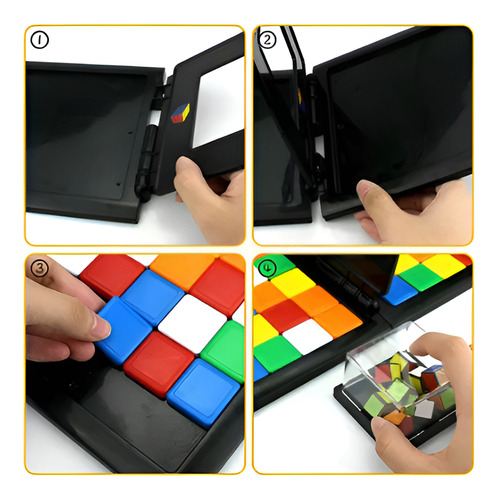 Juego Mesa Niños Puzzle Race Cube 3d Magic Block Game Rubik