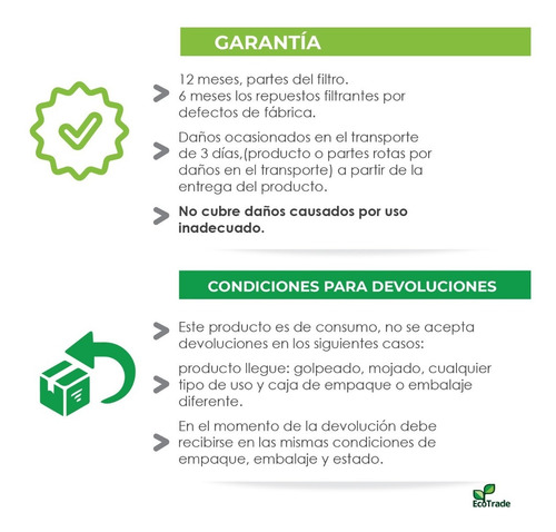 Filtro Purificador Agua Bioenergetico Ecotrade 28 Litros