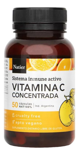 Vitamina C Natier Anemia-fatiga 50 Caspulas 