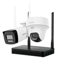 Comprar Kit Camaras De Seguridad + Nvs 4ch Hikvision Wifi Easylink