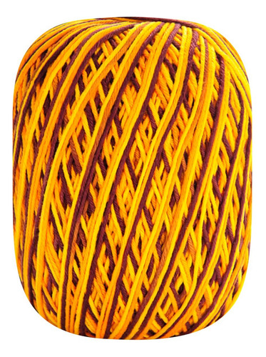 Barbante Barroco Premium Multicolor 6 Fios 200g Linha Crochê Cor Girassol