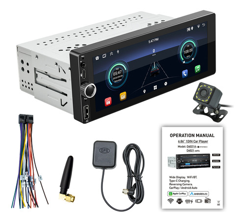 Navegador Gps Para Coche, Radio Carplay, Compatible Con Andr